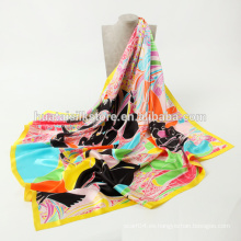 Diseño floral de la bufanda del cuadrado de la venta caliente 2014 del verano